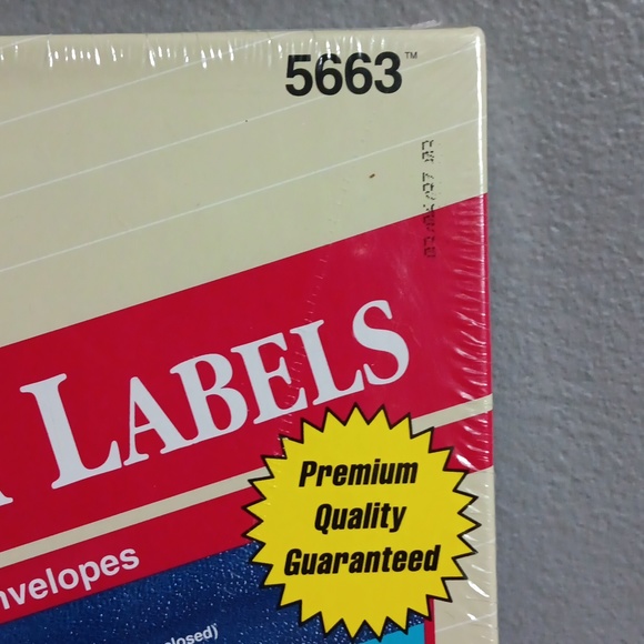 Avery NEW Clear Laser 50ct Labels 2x4.25 - Picture 3 of 5